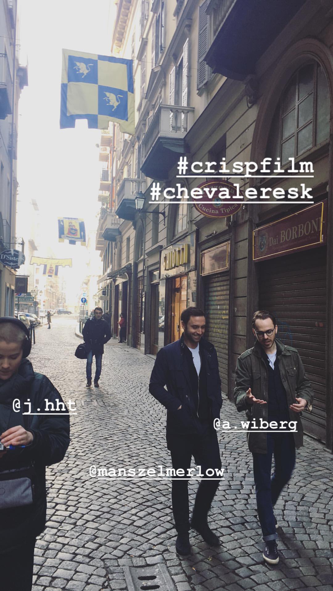 Chevaleresk in Italy to shoot with partner Lavazza
