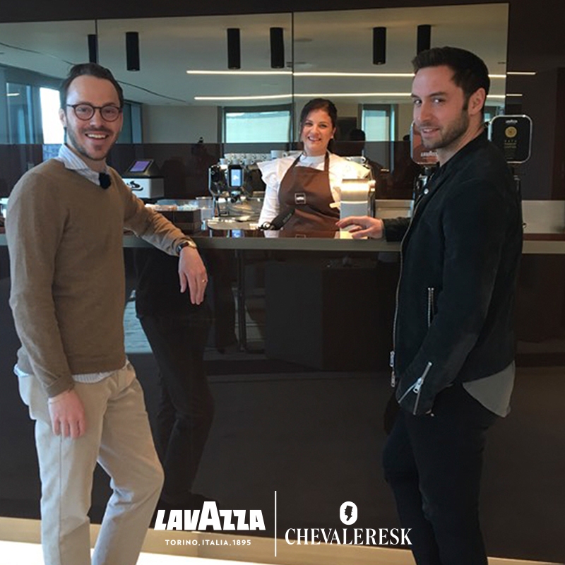 Chevaleresk in Italy to shoot with partner Lavazza